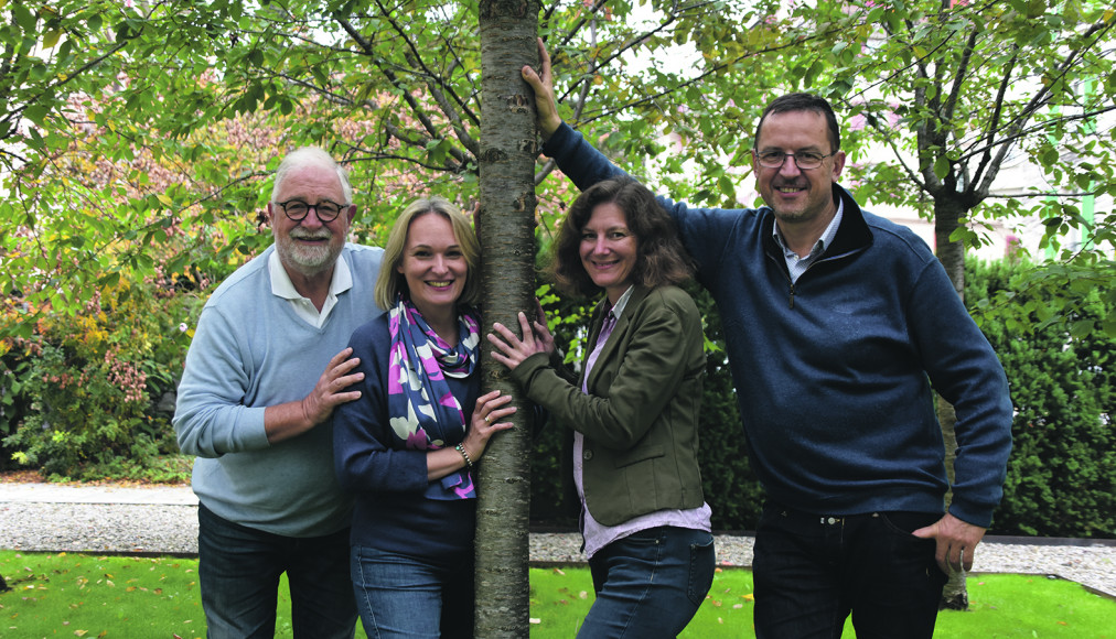 De gauche à droite: Julian Woodford, Marie Cénec, Christel Hofer, Emmanuel Jeger. Ne sont pas sur la photo: Olivier Keshafjee, Renaud Rindlisbacher. De gauche à droite: Julian Woodford, Marie Cénec, Christel Hofer, Emmanuel Jeger. Ne sont pas sur la photo: Olivier Keshafjee, Renaud Rindlisbacher. / © EERV - Gérard Jaton