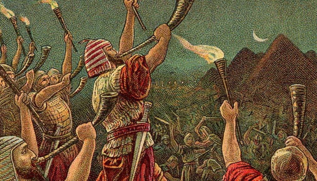 Gédéon et ses 300 hommes choisis pour vaincre les Madianites. Gédéon et ses 300 hommes choisis pour vaincre les Madianites. / ©The Providence Lithograph Company, domaine public, Wikimedia Commons