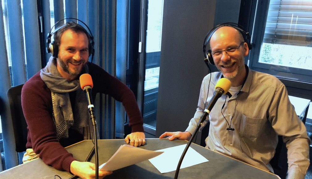 Guillaume Henchoz (à gauche) et Fabien Hunenberger (à droite), producteurs de «Hautes fréquences» Guillaume Henchoz (à gauche) et Fabien Hunenberger (à droite), producteurs de «Hautes fréquences» / ©Sonia Zanou/Médiaspro