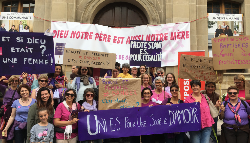 De nombreux·ses ministres et salarié·es de l’EPG avaient pris part à la grève des femmes en 2019. De nombreux·ses ministres et salarié·es de l’EPG avaient pris part à la grève des femmes en 2019. / © Le LAB