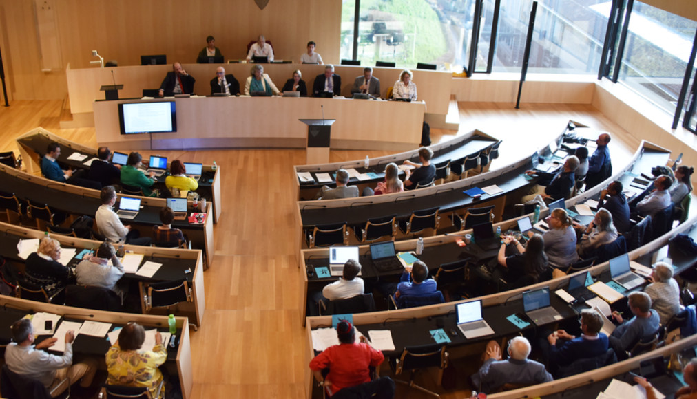 Le Synode de l’Eglise réformée vaudoise réuni les 8 et 9 novembre dans le bâtiment du Grand Conseil à Lausanne. / ©G. Jaton/EERV