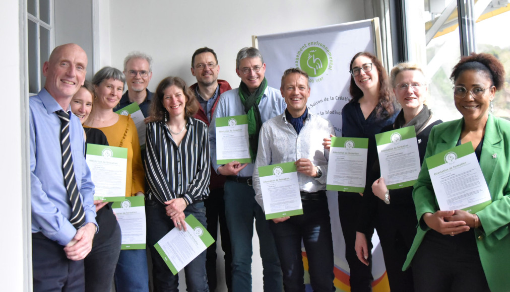 Les diplômé·e·s de la première volée francophone de conseiller·é·s en management environnemental pour les paroisses |© Raphaël Zbinden / Les diplômé·e·s de la première volée francophone de conseiller·é·s en management environnemental pour les paroisses |© Raphaël Zbinden 
