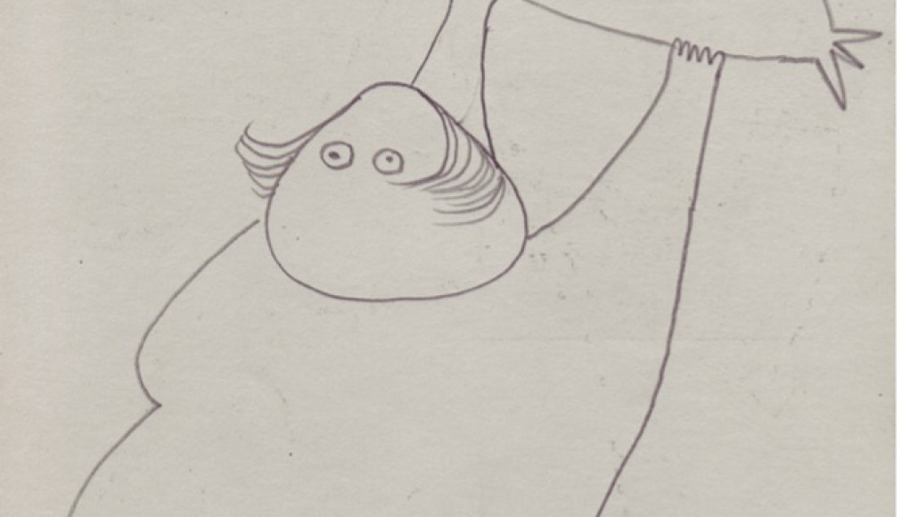 Friedrich Dürrenmatt, Femme brandissant une bombe, 1962, crayon sur papier, 23.9 x 20.1 cm, collection Urs Schwarz © Centre Dürrenmatt Neuchâtel/Confédération suisse / Friedrich Dürrenmatt, Femme brandissant une bombe, 1962, crayon sur papier, 23.9 x 20.1 cm, collection Urs Schwarz © Centre Dürrenmatt Neuchâtel/Confédération suisse