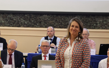 Sylvie Luginbühl lors de son élection ce 3 mai 2025 / DR