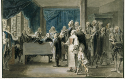 Heinrich Freudweiler, séance du tribunal matrimonial de Zurich, non daté. © Kunsthaus Zürich / Heinrich Freudweiler, séance du tribunal matrimonial de Zurich, non daté. © Kunsthaus Zürich
