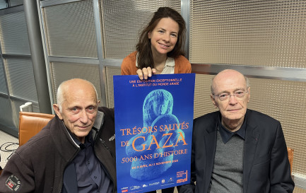 De gauche à droite: Jean-Baptiste Humbert, Marielle Fontanilles et Jean-Michel de Tarragon / ©Gabrielle Dessarzens, RTSreligion